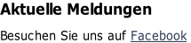 Aktuelle Meldungen

Besuchen Sie uns auf Facebook
